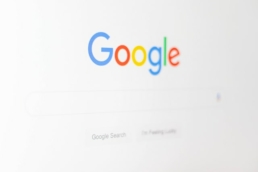 Image of Google's, the most popular search engine, logo.
