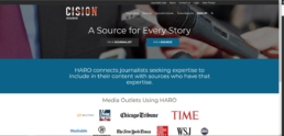 Image of the HARO tool that will help get your work featured on news sites.
